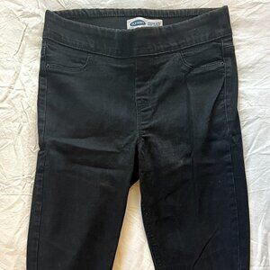 Old Navy - Black  Pants (Rockstar Super Skinny Jeggings: Mid-rise)